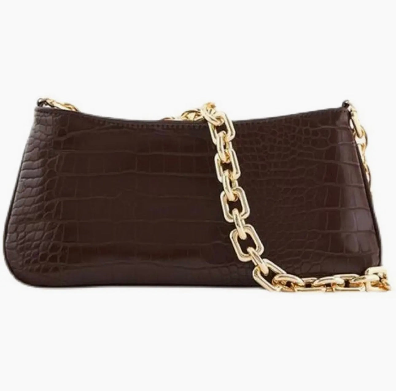 Brown Chain Shoulder Purse