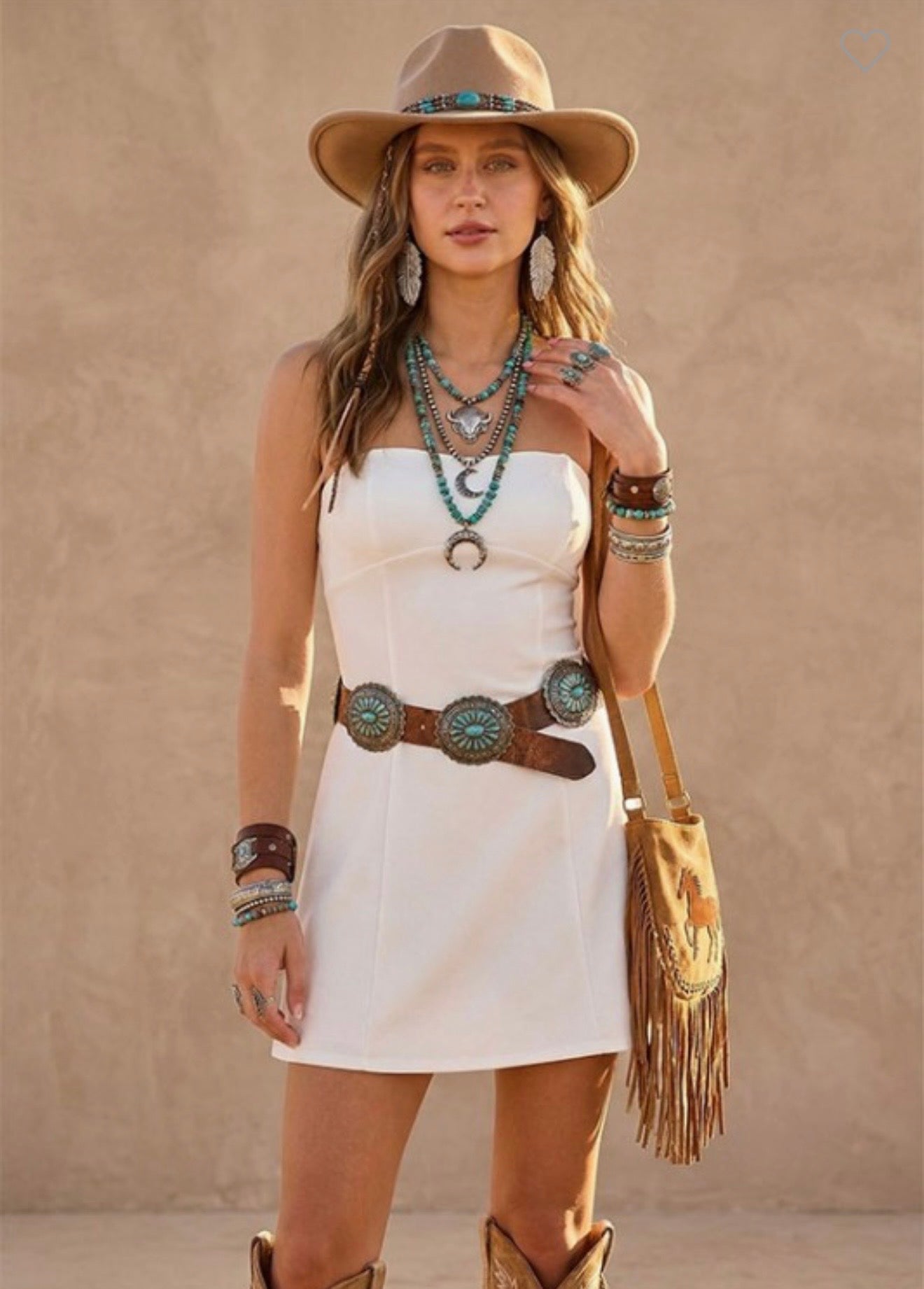 White Tube Top Dress